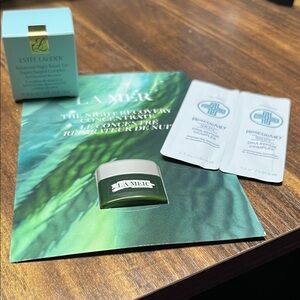 La Mer Green Eye Cream with Silver Accents